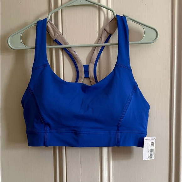 Lululemon Power Through Blue Sports Bra size 12 - Picture 1 of 5